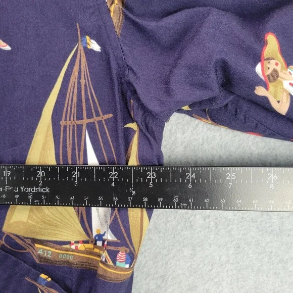 VTG Tommy Hilfiger Reversible Nautical Sailboat Bomber Jacket Red Navy Mens M - Picture 3 of 13